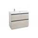 Pack Unik mueble base de 2 cajones + lavabo LANDER - ROCA