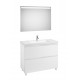 Pack mueble base + lavabo en el centro + espejo LED LANDER - ROCA
