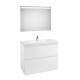 Pack mueble base + lavabo en el centro + espejo LED LANDER - ROCA