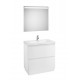 Pack mueble base + lavabo en el centro + espejo LED LANDER - ROCA