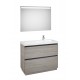 Pack mueble base + lavabo + espejo LED LANDER - ROCA