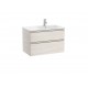 Pack Unik mueble base de 2 cajones + lavabo THE GAP - ROCA