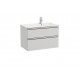 Pack Unik mueble base de 2 cajones + lavabo THE GAP - ROCA