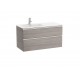 Pack Unik mueble base de 2 cajones + lavabo THE GAP - ROCA