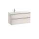 Pack Unik mueble base de 2 cajones + lavabo THE GAP - ROCA