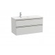 Pack Unik mueble base de 2 cajones + lavabo THE GAP - ROCA