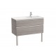 Pack Unik mueble base de 2 cajones + lavabo THE GAP - ROCA