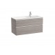 Pack Unik mueble base de 2 cajones + lavabo THE GAP - ROCA