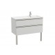 Pack Unik mueble base de 2 cajones + lavabo THE GAP - ROCA