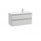 Pack Unik mueble base de 2 cajones + lavabo THE GAP - ROCA