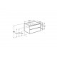 Pack Unik mueble base de 2 cajones + lavabo THE GAP - ROCA