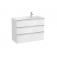 Pack Unik mueble base de 3 cajones + lavabo a al derecha THE GAP - ROCA