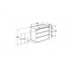 Pack Unik mueble base compacto de 3 cajones + lavabo THE GAP - ROCA