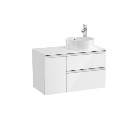 Mueble base de 2 cajones para lavabo de sobre encimera THE GAP - ROCA