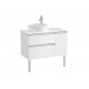 Mueble base de 2 cajones para lavabo de sobre encimera THE GAP - ROCA