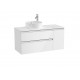 Mueble base de 2 cajones para lavabo de sobre encimera THE GAP - ROCA