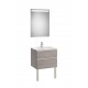 Pack mueble base de 2 cajones + lavabo central + espejo LED THE GAP - ROCA