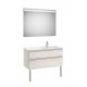 Pack mueble base de 2 cajones + lavabo derecha + espejo LED THE GAP - ROCA