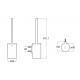 Escobillero de pared ROUND HOTELS - ROCA