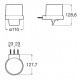 Dosificador de pared ROUND HOTELS - ROCA