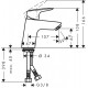 Grifo monomando de lavabo Logis - HANSGROHE