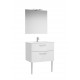 Pack mueble base de 2 cajones + lavabo + espejo + aplique LED VICTORIA - ROCA
