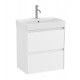 Pack Unik mueble base blanco compacto de 2 cajones + lavabo ONA - ROCA