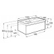Pack Unik mueble de 1 cajón + lavabo ONA - ROCA