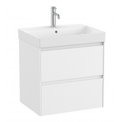 Pack Unik mueble blanco de 2 cajones + lavabo ONA - ROCA
