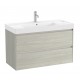 Pack Unik mueble base de 2 cajones + lavabo ONA - ROCA