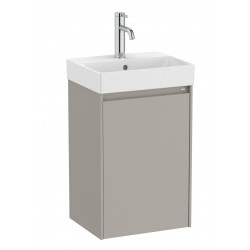 Pack Unik mueble de una puerta + lavabo para grifería centrado ONA - ROCA