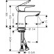 Grifo monomando para lavabo TALIS E - HANSGROHE 