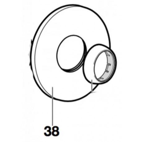 Kit rosetón Ø120 mm - ROCA