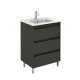 Conjunto mueble baño de 3 cajones + lavabo compacto SANSA - ROYO