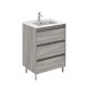 Conjunto mueble baño de 3 cajones + lavabo compacto SANSA - ROYO