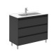 Conjunto mueble baño de 3 cajones + lavabo compacto SANSA - ROYO