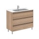 Conjunto mueble baño de 3 cajones + lavabo compacto SANSA - ROYO