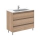 Conjunto mueble baño de 3 cajones + lavabo compacto SANSA - ROYO