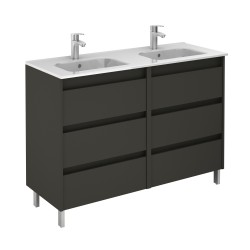 Conjunto mueble baño de 6 cajones + lavabo compacto SANSA - ROYO