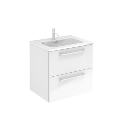 Mueble de baño de 2 cajones NISY + lavabo ENZO 60 cm - ROYO