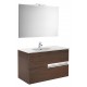Pack mueble base + lavabo + espejo con aplique LED VICTORIA-N - ROCA
