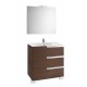 Pack Family mueble base + lavabo + espejo con aplique LED VICTORIA-N - ROCA