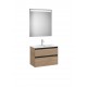 Pack mueble de 2 cajones, lavabo y espejo LED THE GAP - ROCA