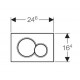 Pulsador de descarga doble para cisternas empotradas Sigma01 - GEBERIT