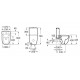 Taza compacta con salida dual para inodoro de tanque bajo Rimless MERIDIAN - ROCA	