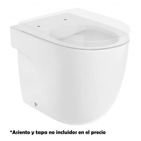 Taza compacta Rimless adosada a pared con salida dual para inodoro MERIDIAN - ROCA