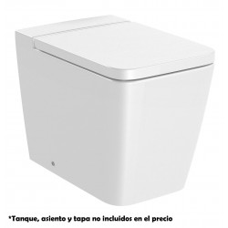 Taza Rimless adosada a pared con salida dual SQUARE INSPIRA - ROCA