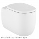Taza Rimless adosada a pared con salida dual BEYOND - ROCA