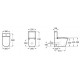 Smart toilet adosado a pared Rimless  INSPIRA - ROCA