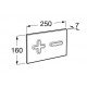Placa de Accionamiento con descarga dual IN-WALL - ROCA